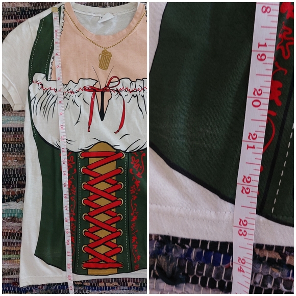 Bay Island Sportswear Costume Fraulein Oktoberfest Beer Adult Womens T-Shirt - Picture 13 of 13